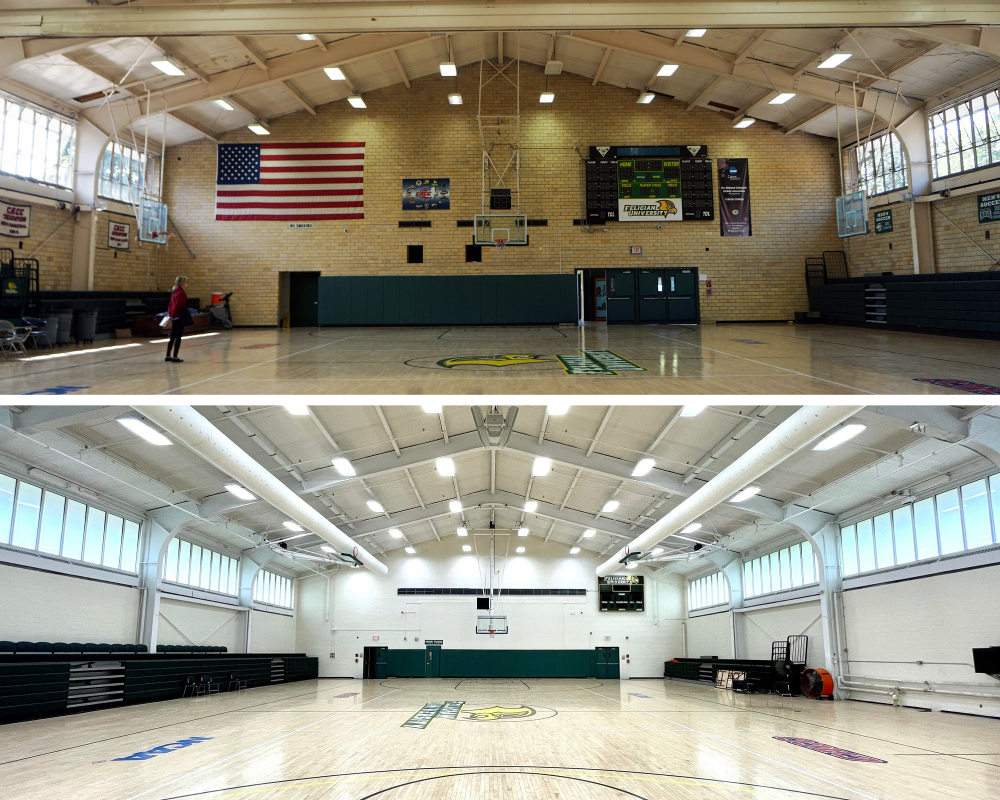 Felician University Gymnasium Before and After