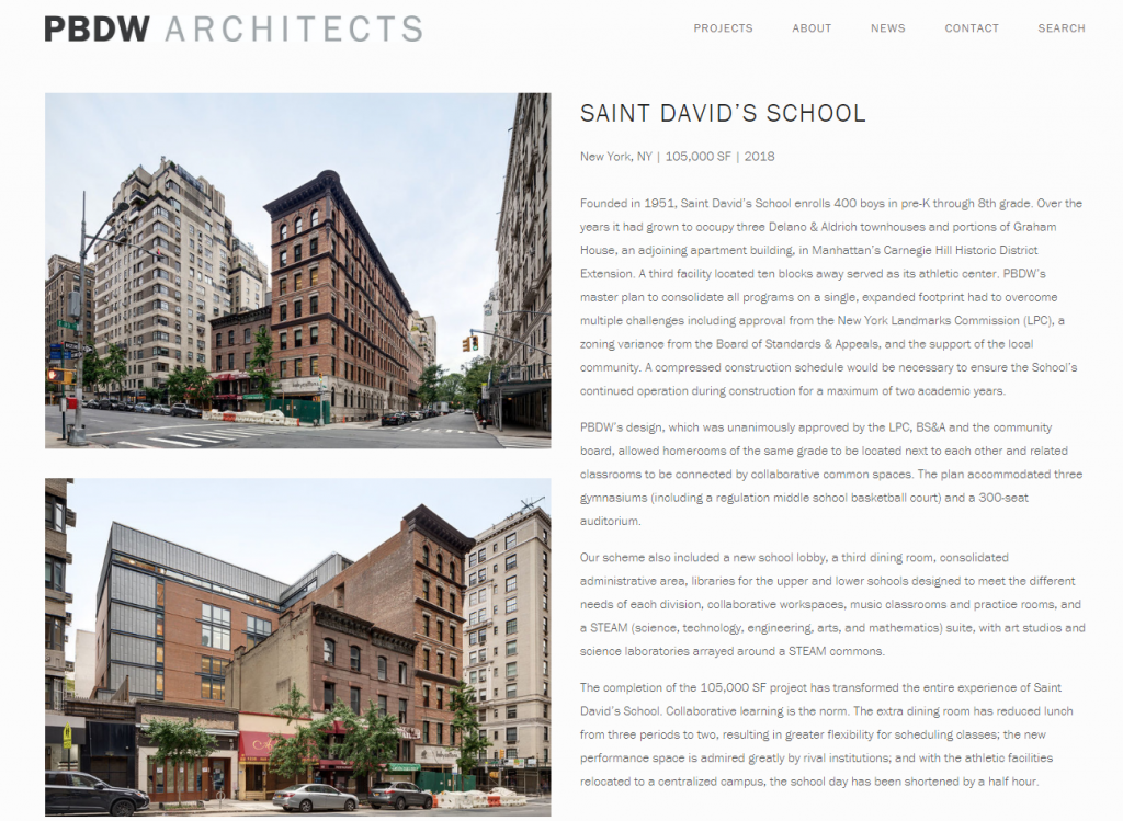 Saint David's School Gymnasium Interior