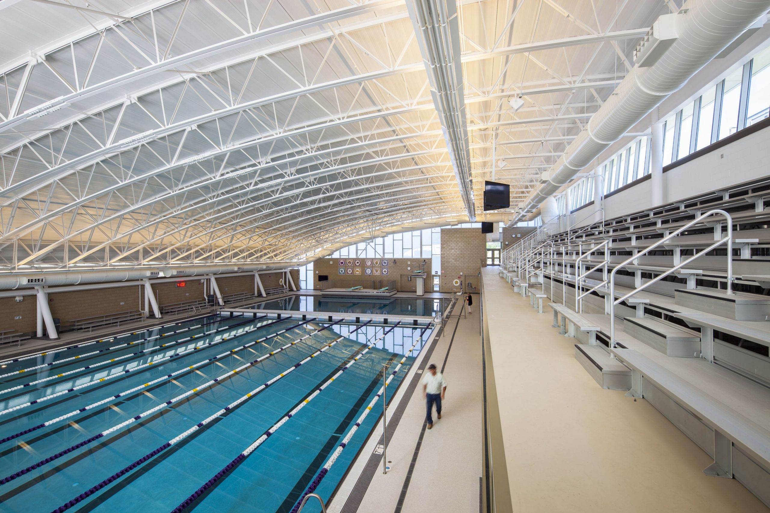 Niles North Aquatics Center with Solera daylighting