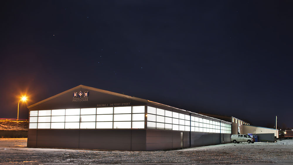 Metal building interior with Solera translucent glazing